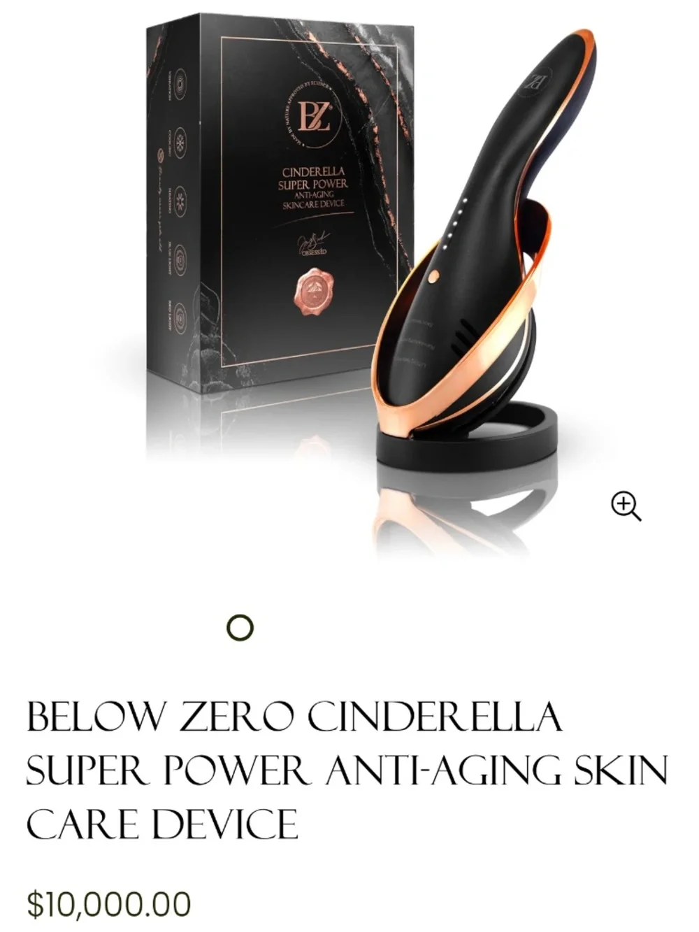 Below Zero Cinderella Super Power Anti-aging Skin Care Device
